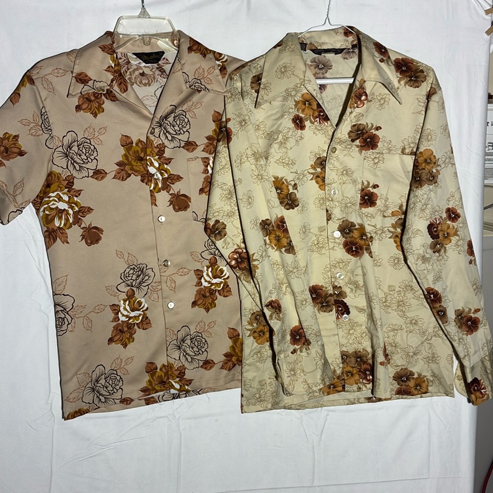 Floral Button-Up Shirts Set